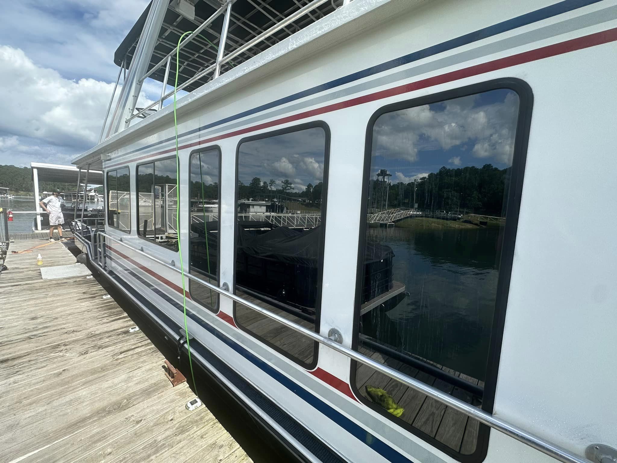 Window Tinting On Boat (2)